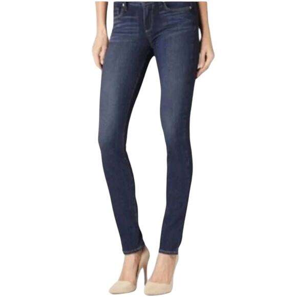 Paige Dark Wash Peg Skinny Jeans, size 30 - Picture 1 of 7